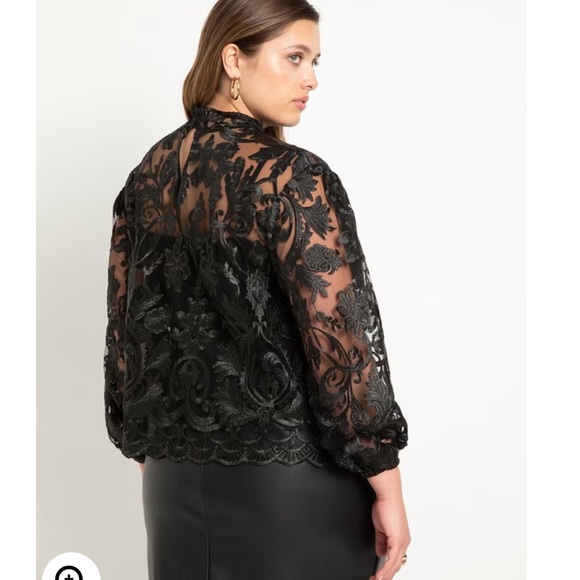 Eloquii Lace Top - Picture 2 of 2